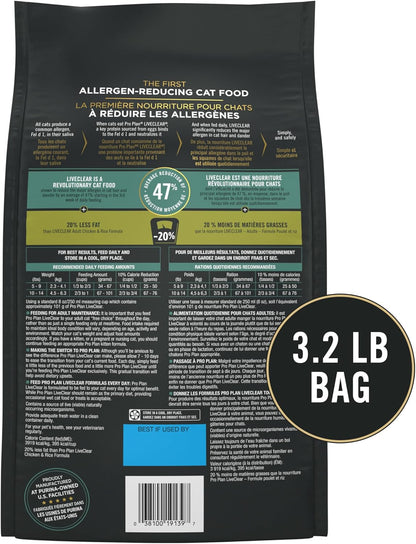 Liveclear with Probiotics Allergen Reducing Weight Management Adult Dry Cat Food